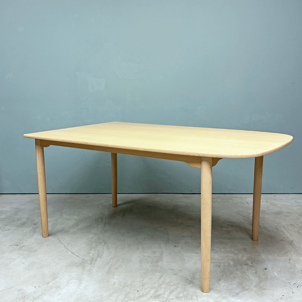 アクタス ACTUS × マルニ木工 MARUNI × NAOTO FUKAZAWA 深澤直人 アオヤマ AOYAMA ダイニングテーブル ビーチ材 半楕円型 W150cm オーダー品 ◎