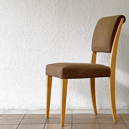 イデー IDEE アラダン チェア ALADIN Chair ダイニングチェア ブラウン ファブリック メープル材 植木莞爾 廃番 ◇