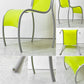 カルテル Kartell FPE chair スタッキングチェア ダイニングチェア アルミ ポリプロピレン グリーン ロンアラッド イタリアモダン 廃番 B ●