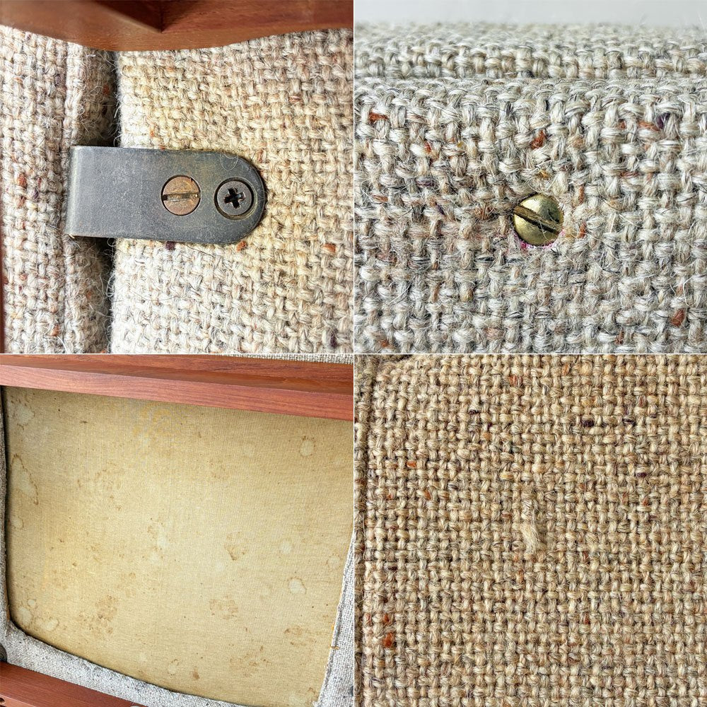 フランス＆サン France & Søn モジュラインソファ Moduline Sofa ラウンジチェア 2Pソファ チーク材 グレーファブリック デンマークビンテージ ★