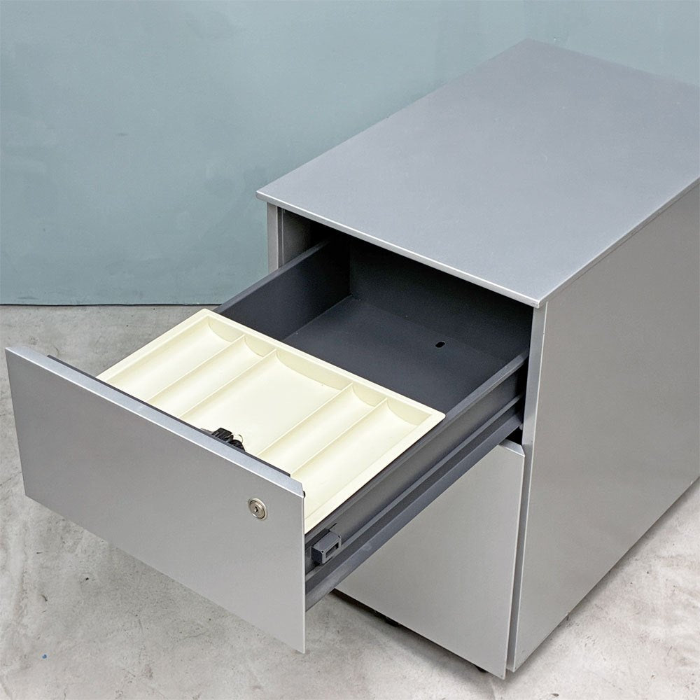 カッシーナ Cassina ixc. AFドロワー AF DRAWER デスクキャビネット ワゴン 鍵付属 キャスターロック機能付き イタリア B ◎