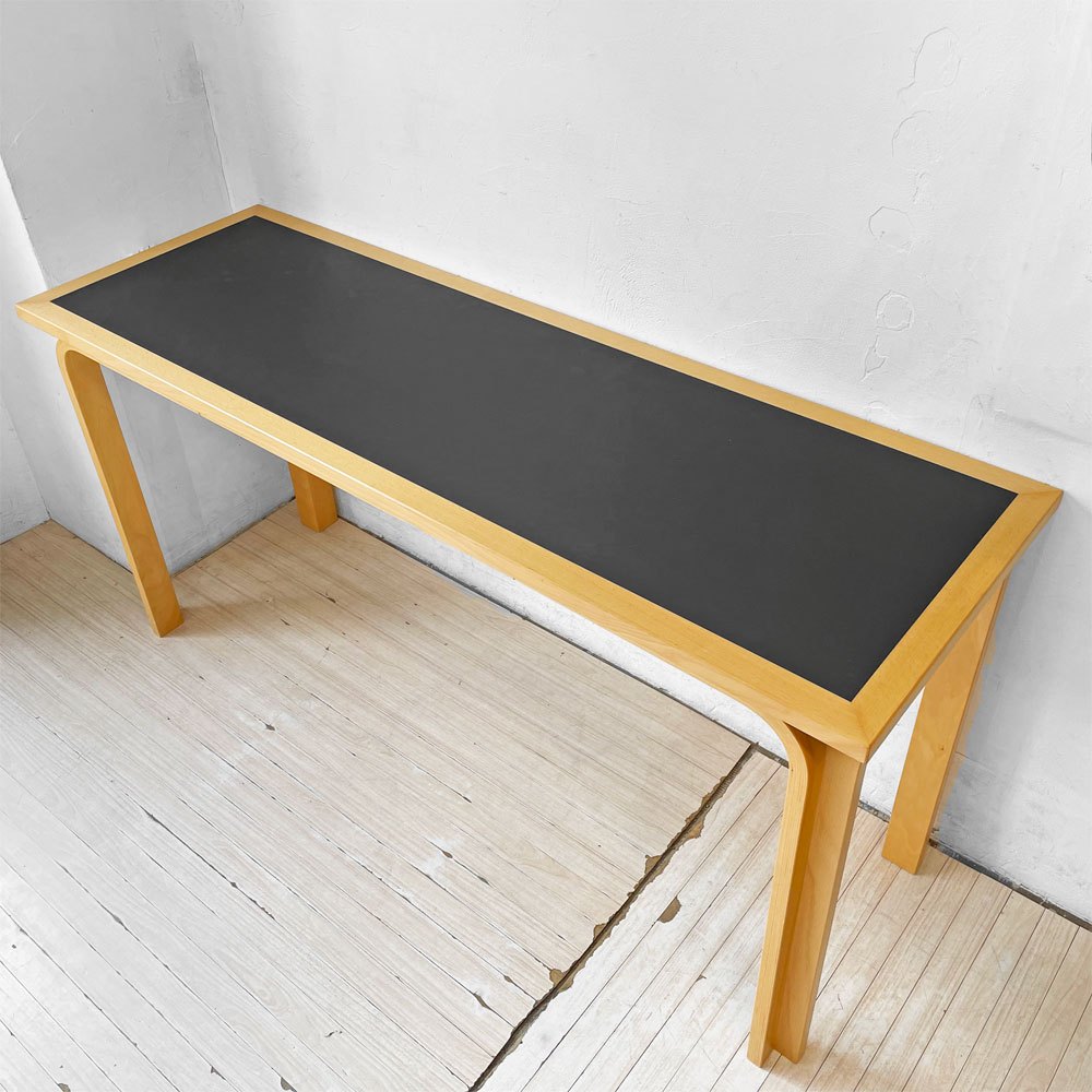 マグナスオルセン Magnus Olesen ダイニングテーブル デスク ビーチ材 × リノリウム天板 W150cm R・ティエセン ＆ J・ソーレンセン デンマーク 北欧家具 ★