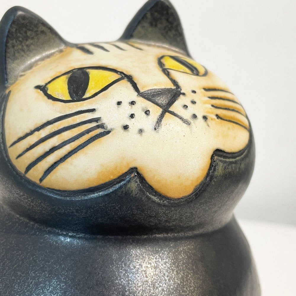 ケラミックスタジオ グスタフスベリ KERAMIK STUDION GUSTAVSBERG STORA ZOOシリーズ 猫 ミア ミディアム 復刻品 リサ・ラーソン Lisa Larson 北欧雑貨 ◎