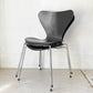 フリッツハンセン Fritz Hansen セブンチェア ダイニングチェア ブラック ラッカー再塗装 アルネ・ヤコブセン デンマーク スタッキングチェア 北欧家具 MIONETTA社製シートパッド付き A ★