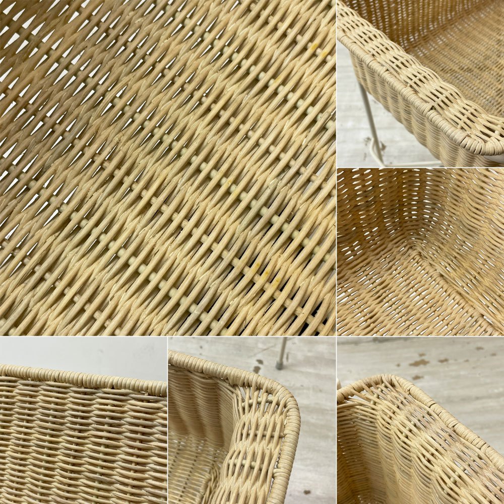 イデー IDEE ワラビー WALLABY バスケットスタンド BASKET STAND ラタン スチール ホワイト ●