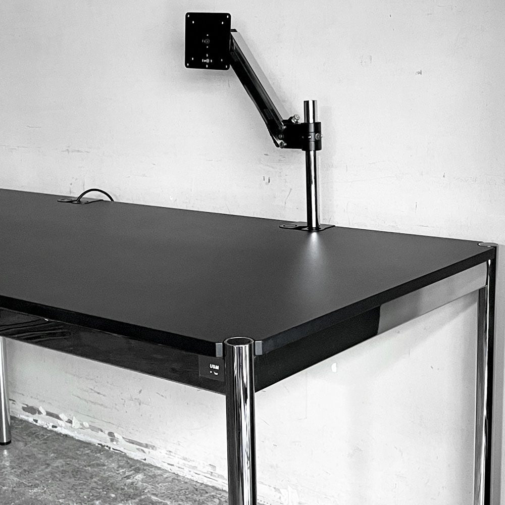 ユーエスエムハラー USM Haller モジュラーファニチャー ハラーテーブル プラス Haller table plus ペントレイ ケーブルトレイ モニターアーム USBアダプター付き ■