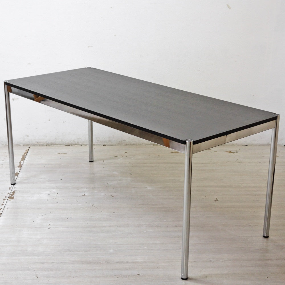 ユーエスエムハラー USMハラー USM Haller モジュラーファニチャー ハラーテーブル ワークデスク W175cm オーク材 ブラック スイス ●