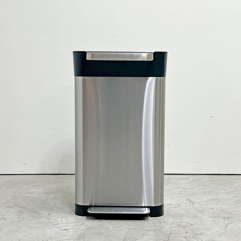 ジョセフジョセフ Joseph Joseph ゴミ箱 クラッシュボックス ステンレス 30L イタリア シルバー フットペダル ●