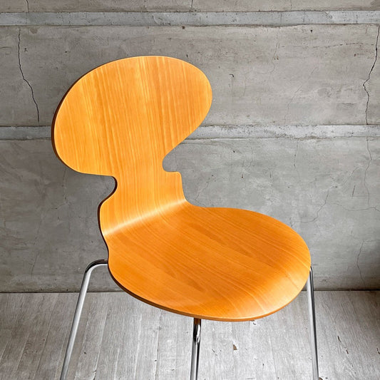 フリッツハンセン Fritz Hansen 3101 アリンコチェア アントチェア 4本脚 ナチュラルビーチ ラッカー仕上げ フェルトグライズ アルネ・ヤコブセン D ♪