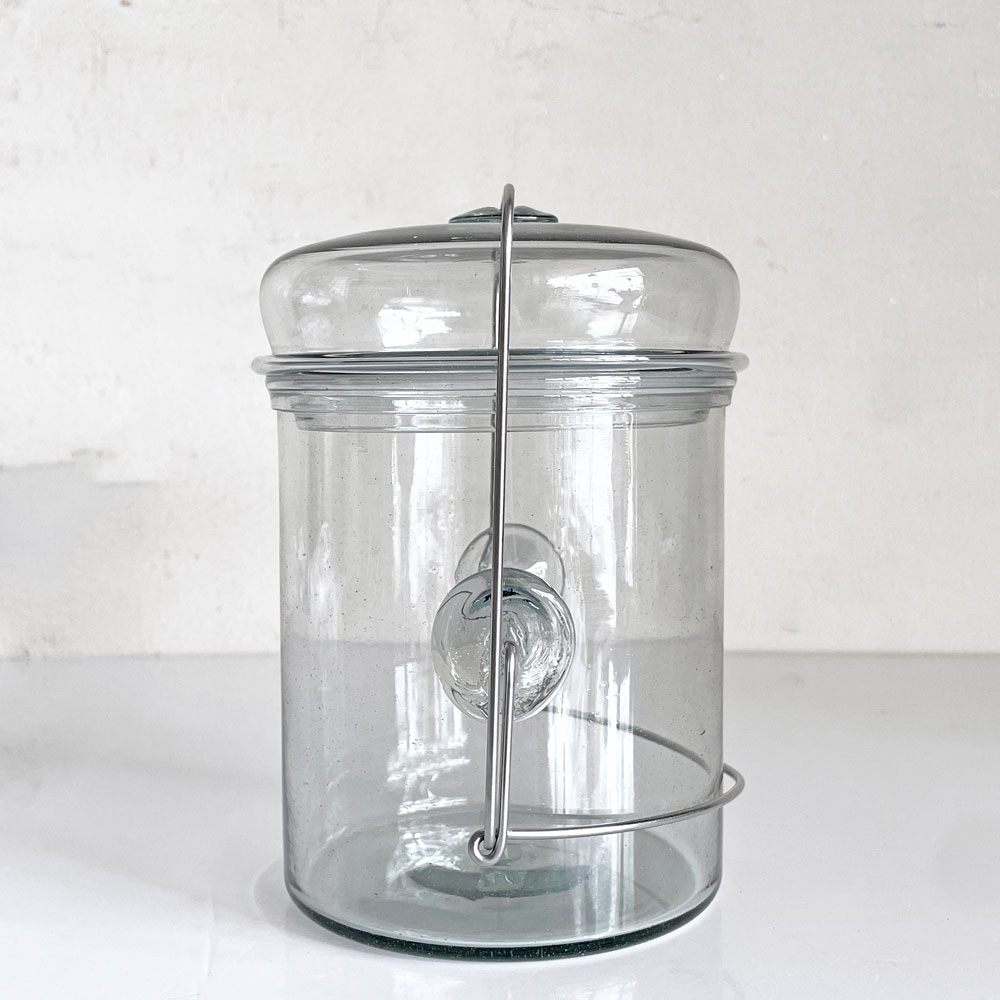ピーターアイビー PETER IVY コーヒージャー Coffee Jar ブルー エディション Blue Edition ガラス φ10 x 14 cm 100個限定品 流動研究所 現代作家 ■