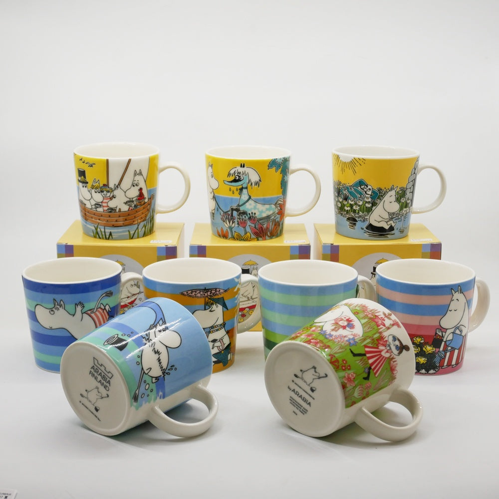 アラビア ARABIA ムーミンマグ MOOMIN ザ・ダイブ 2006年 夏限定 フィンランド 北欧食器 箱付き ●
