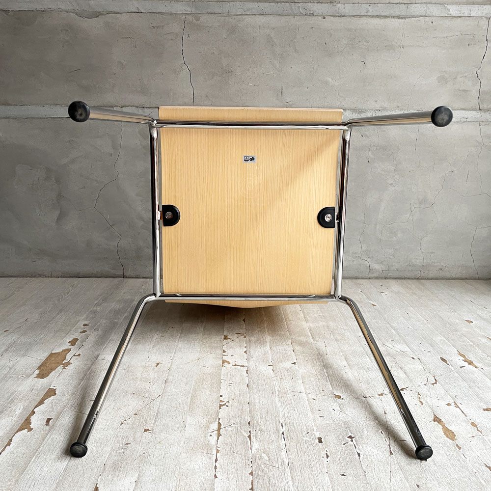 エンゲルブレヒト Engelbrechts チャリックチェア CHAIRIK Chair 101 ダイニングチェア スタッキング 4本脚 アッシュ プライウッド スチール デンマーク 未使用品 定価63,800円 ♪