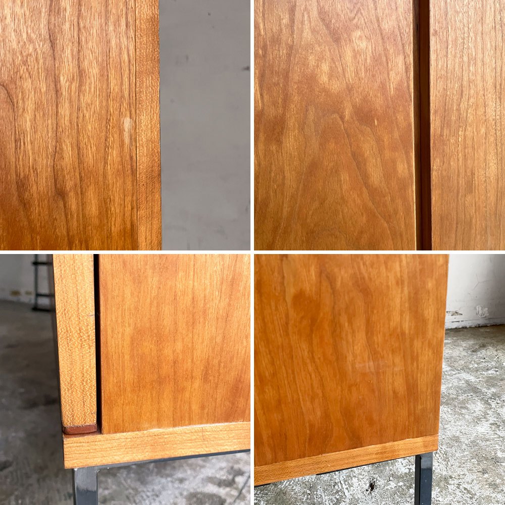 ブランチ BRUNCH エントランスキャビネット オーダー品 木材 アイアン 抽斗3杯 扉収納 H118cm モダン インダストリアル ■