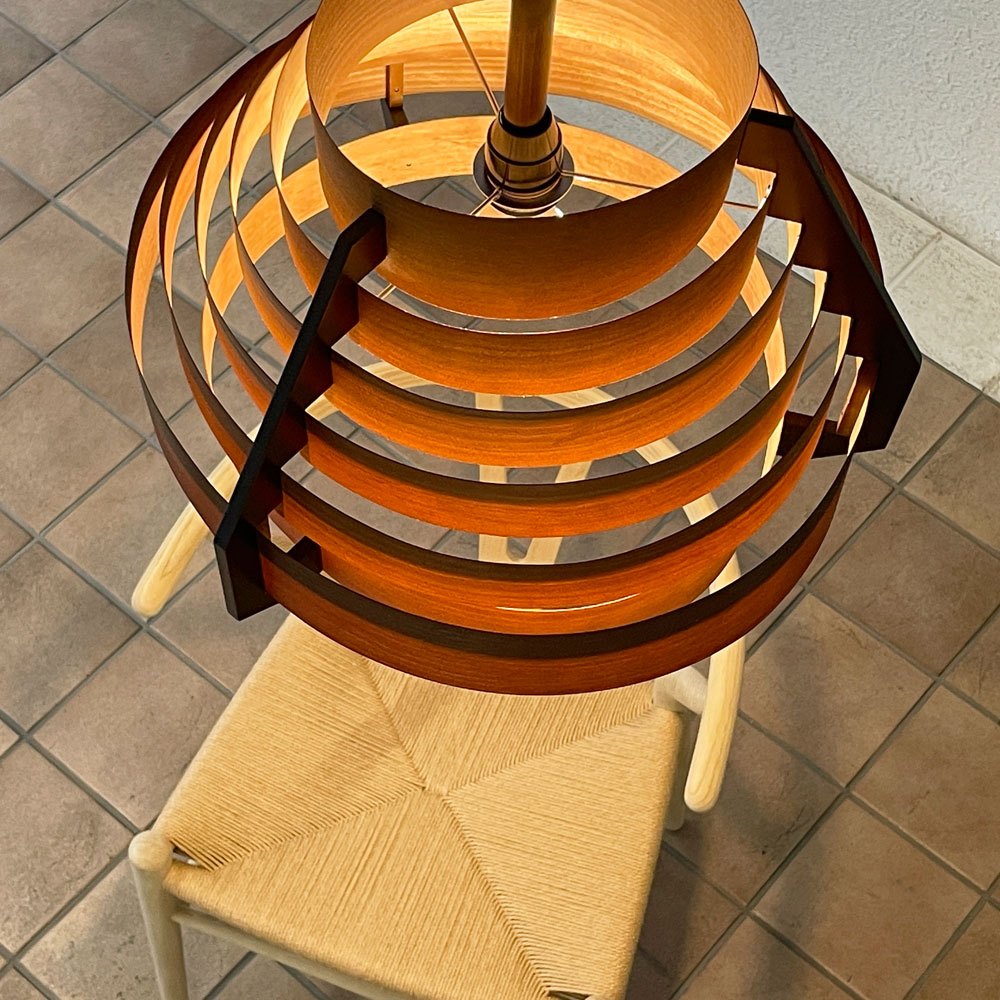 ヤマギワ YAMAGIWA ヤコブソンランプ JAKOBSSON LAMP ペンダントライト 323F-218 パイン材 ダークブラウン ハンス・アウネ・ヤコブソン 北欧照明 スウェーデン ◇