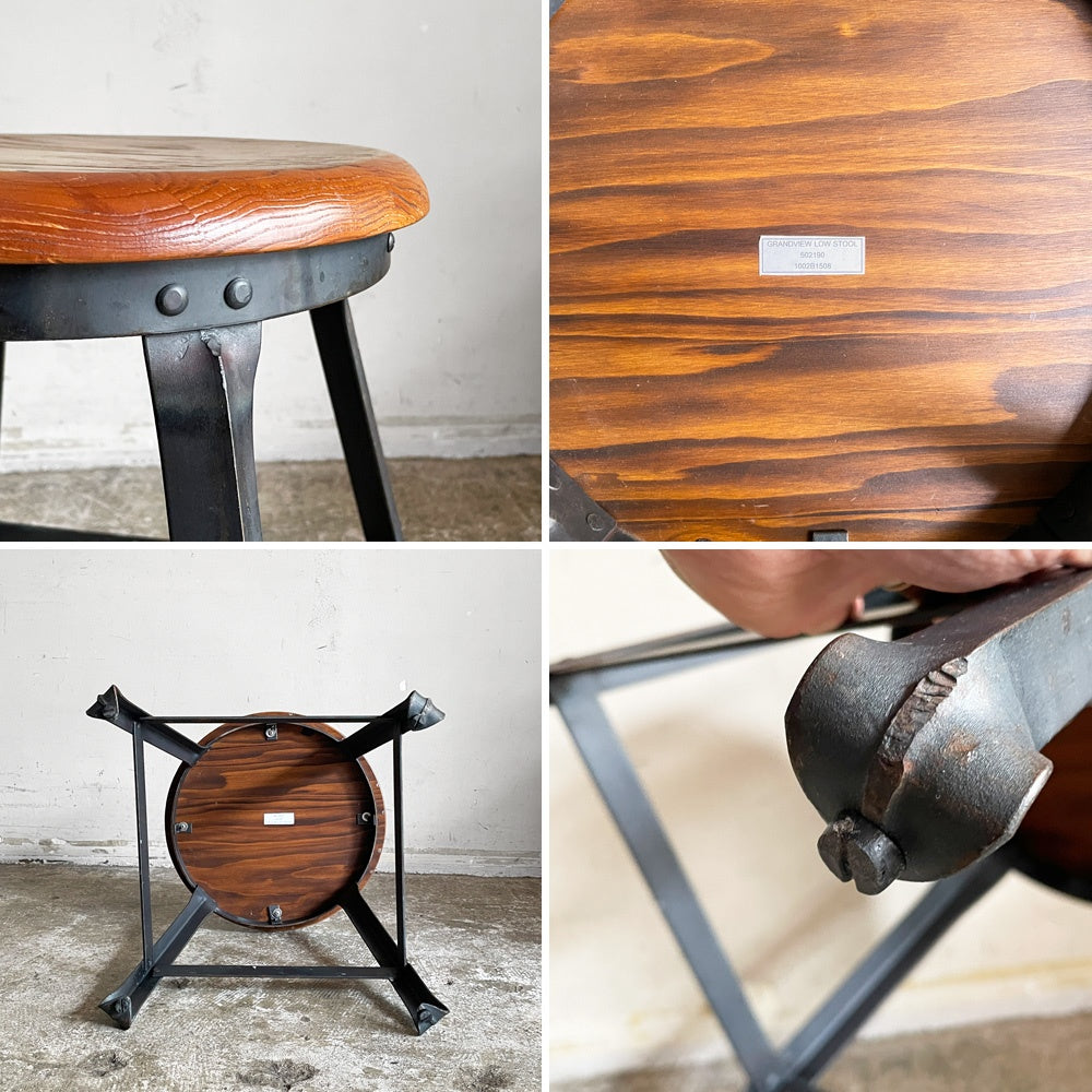 アクメファニチャー ACME Furniture グランドビュー ロー スツール GRANDVIEW LOW STOOL インダストリアル 廃番品 ■