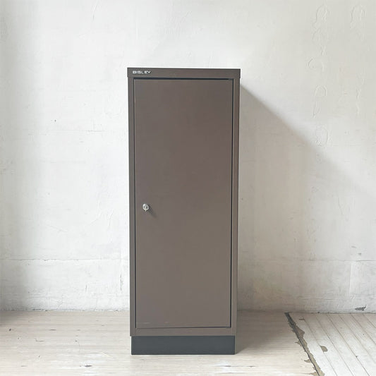 ビスレー BISLEY A4 39/1 キャビネット 1ドア ブラウン 廃盤 オフィス 店舗什器 イギリス 施錠不能 ★