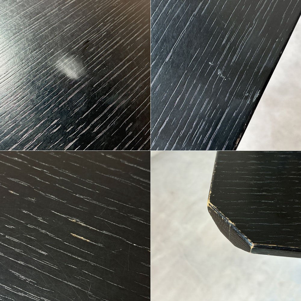 ユーエスエムハラー USM Haller キトステーブル KITOS ミーティングテーブル デスク スクエア 75×75cm オーク材 ブラック フリッツ・ハラー スイス ★