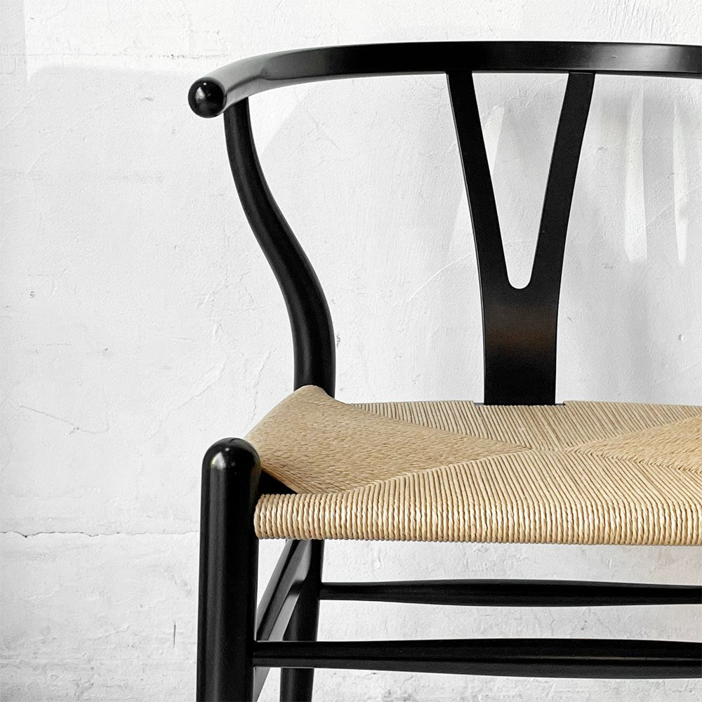 カール ハンセン＆サン Carl Hansen & son CH24 Yチェア ハンス・J・ウェグナー ビーチ材 ブラックラッカー ペーパーコード 日本仕様 参考定価104,500円 ★