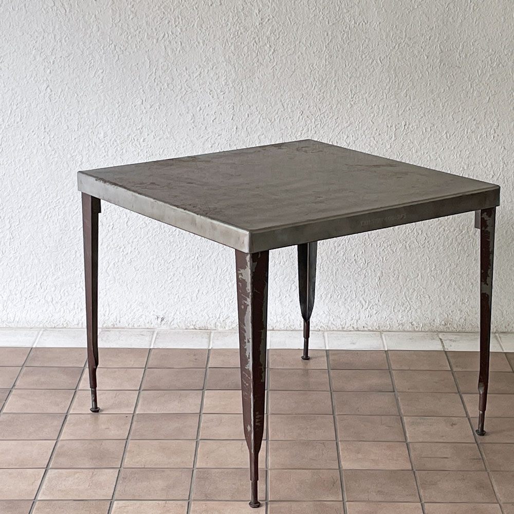 ダルトン DULTON スタンダード スクエアテーブル Standard Square Table ダイニングテーブル スチール ロウ インダストリアルテイスト 廃番 ◇