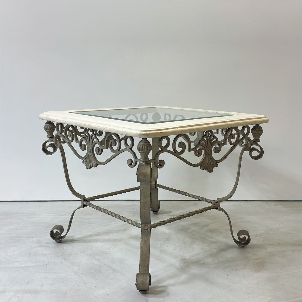 ドレクセルヘリテイジ DREXEL HERITAGE エトセトラ Et Cetera ガラス カクテルテーブル 米国 クラシカルデザイン ●