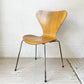 フリッツハンセン Fritz Hansen セブンチェア ダイニングチェア スタッキングチェア チェリー材 アルネ・ヤコブセン Arne Jacobsen 80’s 北欧ビンテージ デンマーク B ★