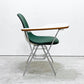 ハーマンミラー Herman Miller サイドシェルチェア セカンド 2nd ビンテージ アプホルスター スクールベース スタッキングベース 肘掛けテーブル付 イームズ ミッドセンチュリー C ●