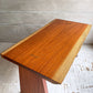 クラフトファニチャー Craft furniture ダイニングテーブル ウォールナット無垢材 耳付き 天然木 アジャスター付き W130cm ♪