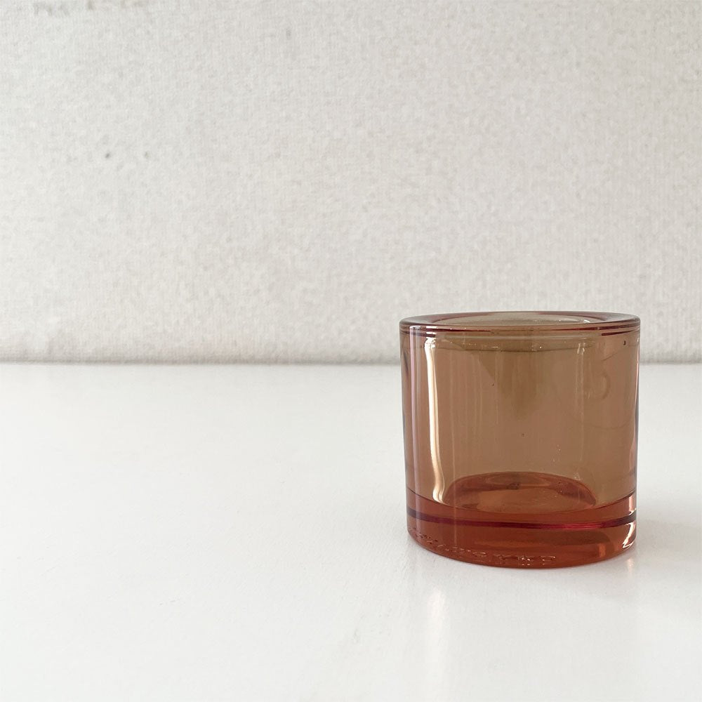 イッタラ iittala マリメッコ marimekko キビ kivi キャンドルホルダー ローズオリーブ 60mm 箱付 ヘイッキ・オルヴォラ フィンランド 廃番カラー ◎
