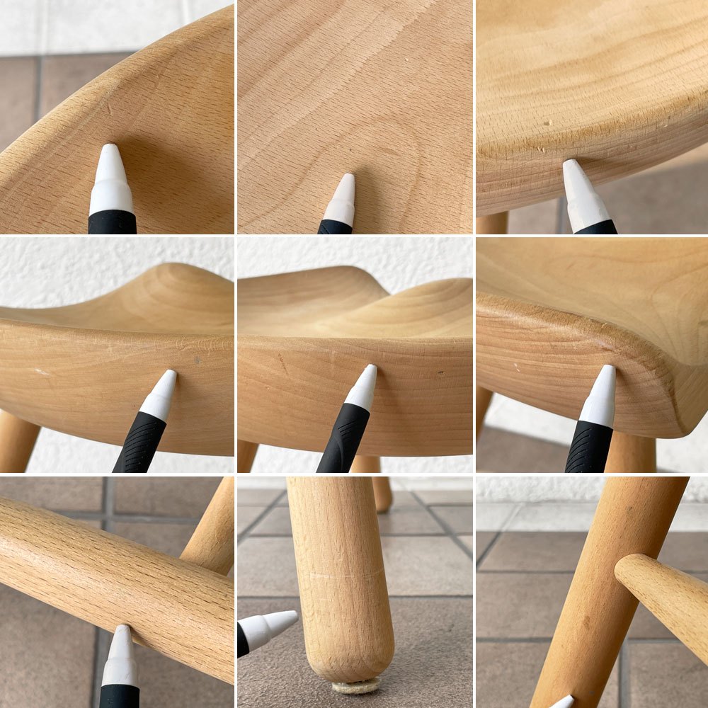 ワーナー Werner シューメーカーチェア Shoemaker Chair NO.49 スツール ビーチ材 ラーズ・ワーナー デンマーク 北欧家具 ◇