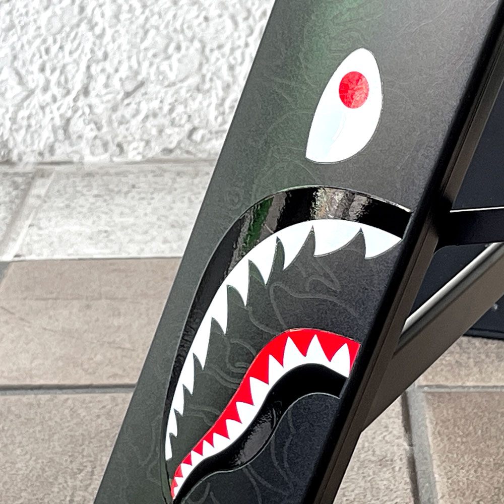 アベイシングエイプ × ルカーノ BAPE × LUCANO A BATHING APE SHARK 1STEP 脚立 踏み台 定価52,800円 箱付 未使用品◇