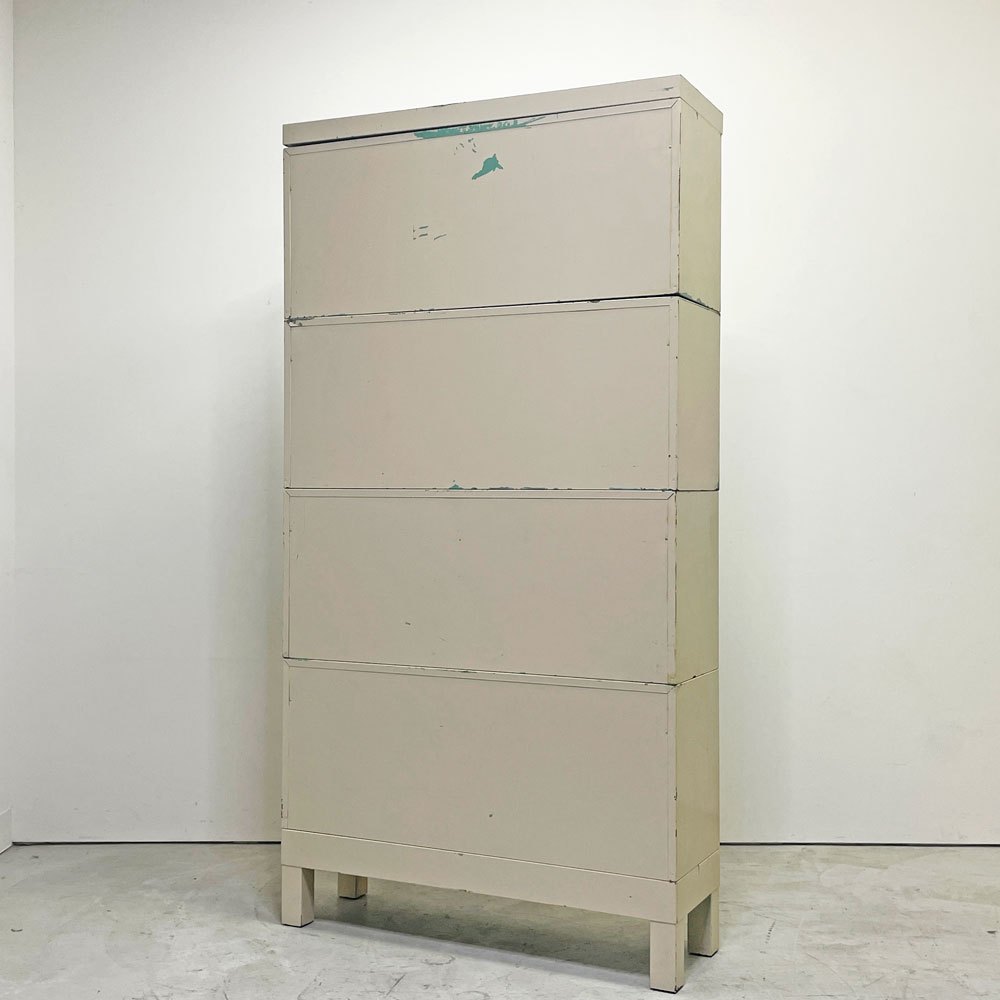 General Fireproofing Company スチール製 スタッキング ブックケース フリップアップ キャビネット USビンテージ ●