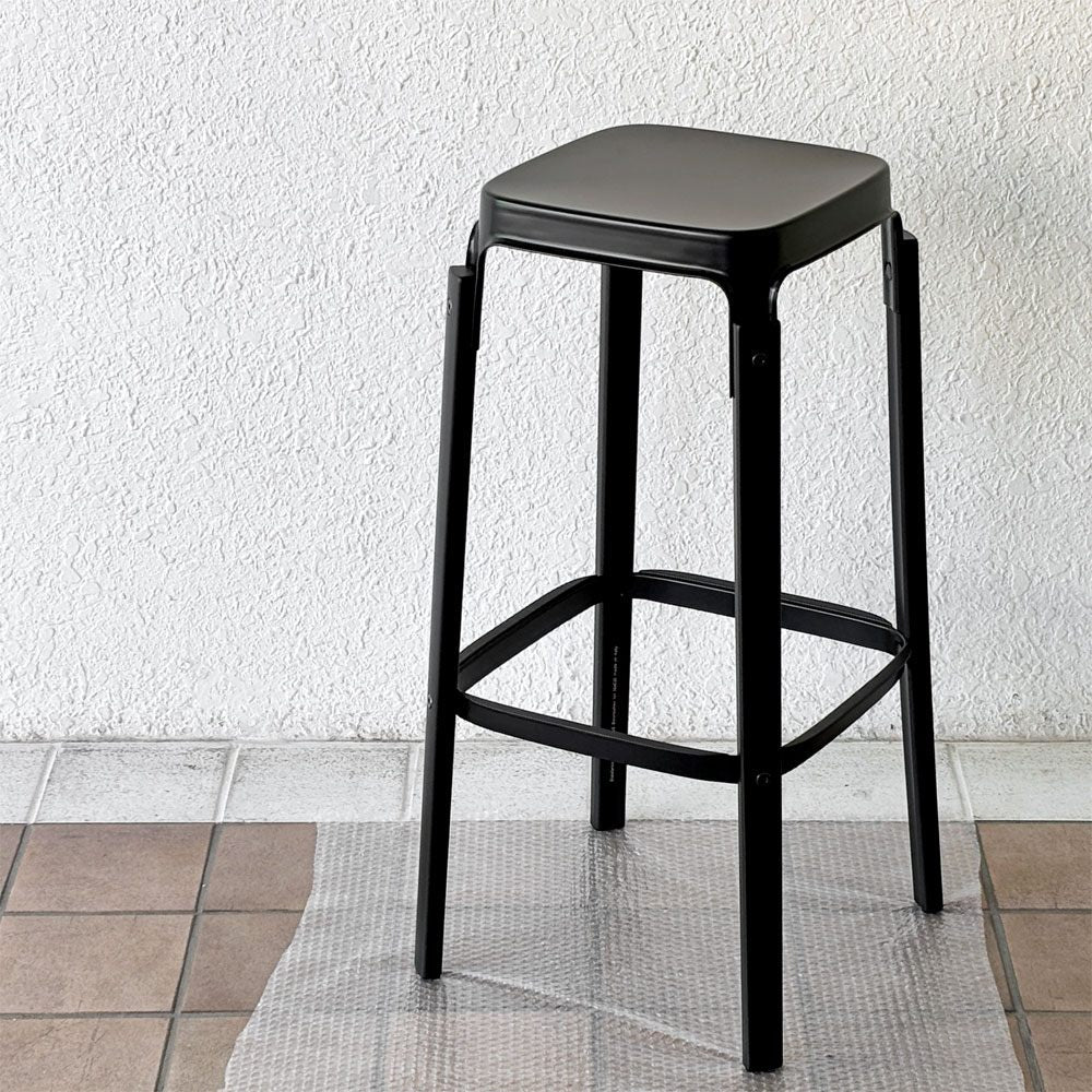 マジス MAGIS スティールウッドスツール Steelwood Stool ビーチ材 スチール ブラック イタリア ロナン＆エルワン・ブルレック 定価¥90,200- 組立検品済 未使用展示品 ◇