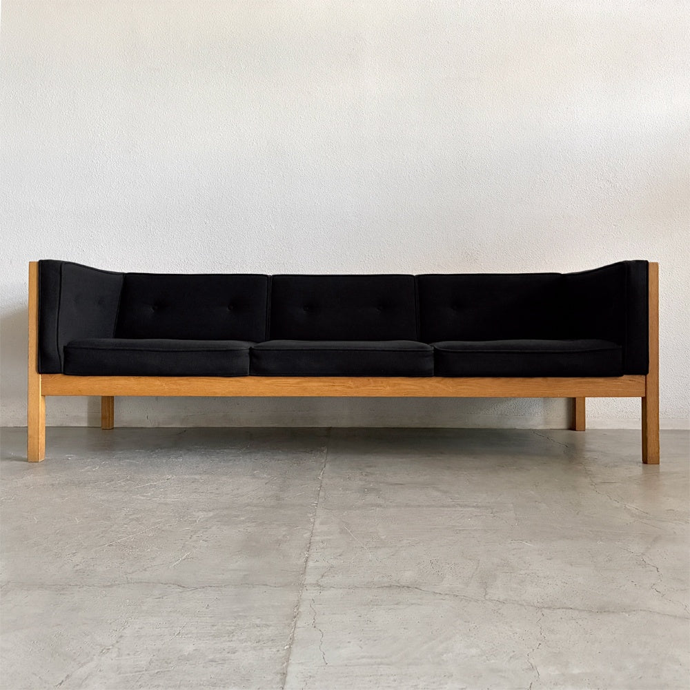 ハーマンミラー Herman Miller ビンテージ ネルソン キューブ グループ シーティング ソファ 3シーター W1940 Nelson Cube Sofa 76" ブラック ミッドセンチュリーモダン 〓
