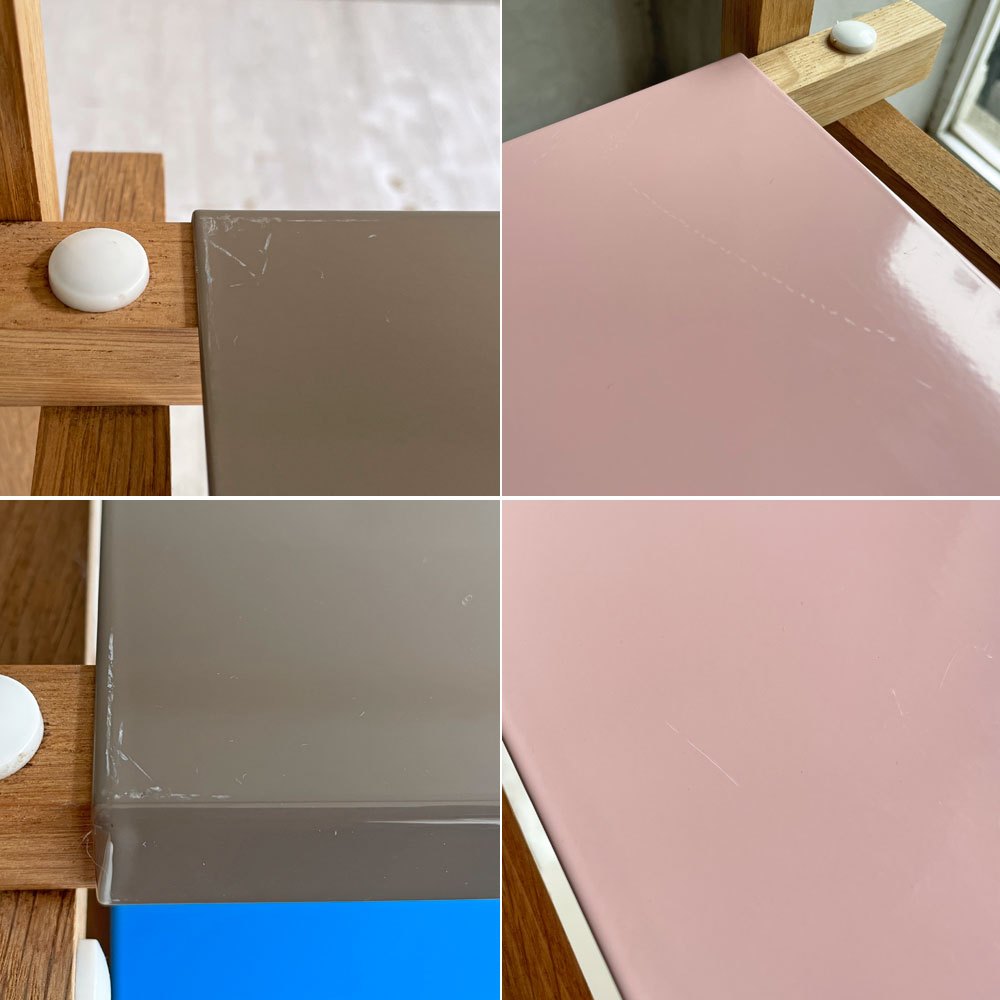 ヘイ HAY ウッデイ ロー Woody LOW シェルフ SHELVING 2.0 LOW マルチカラー オーク材×スチール オープンシェルフ 飾り棚 デンマーク 廃番 ♪