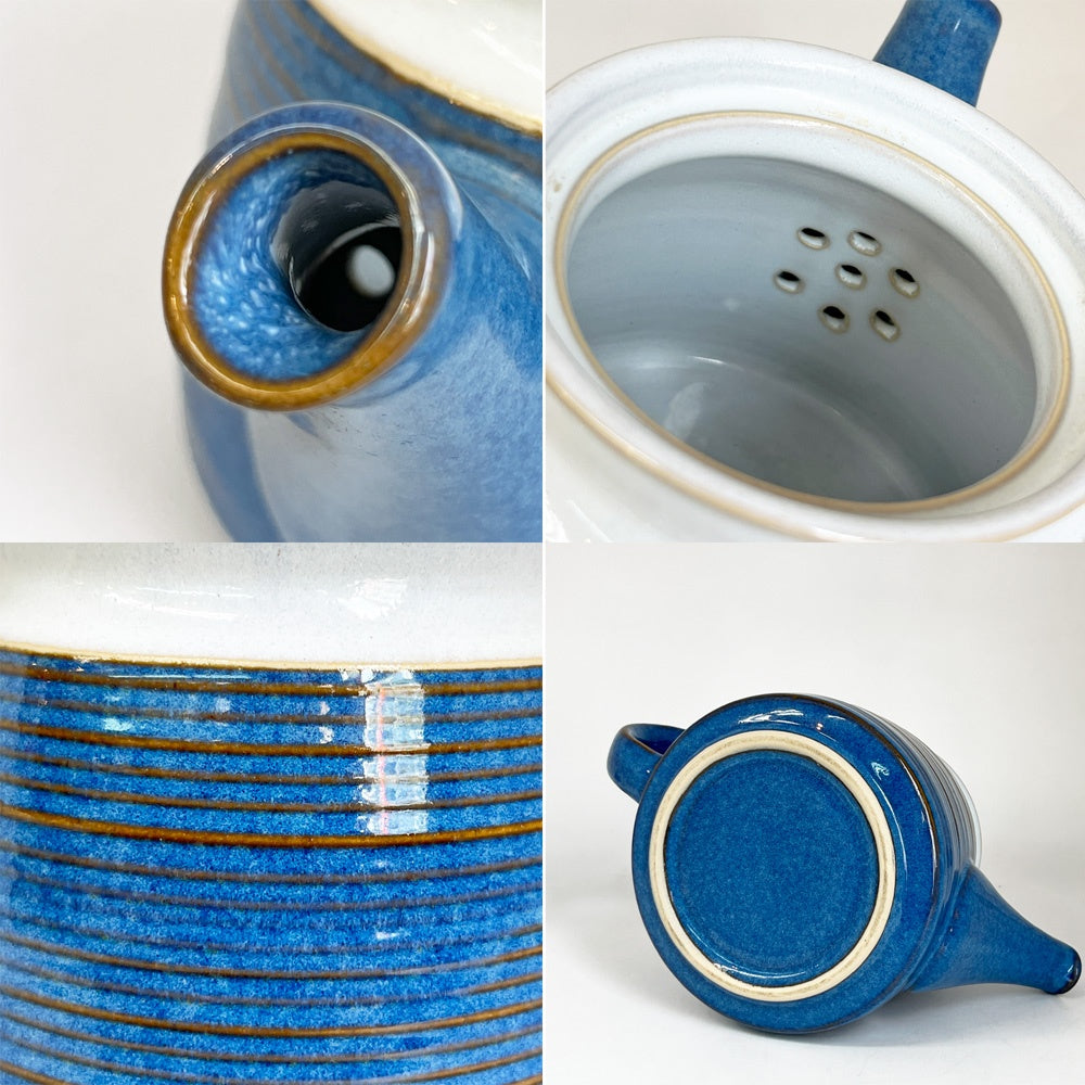 デンビー DENBY Chatsworth チャッツワース コーヒーポット ストーンウェア ジリアン・ペンバートン Gillian Pemberton UKビンテージ 英国 ●