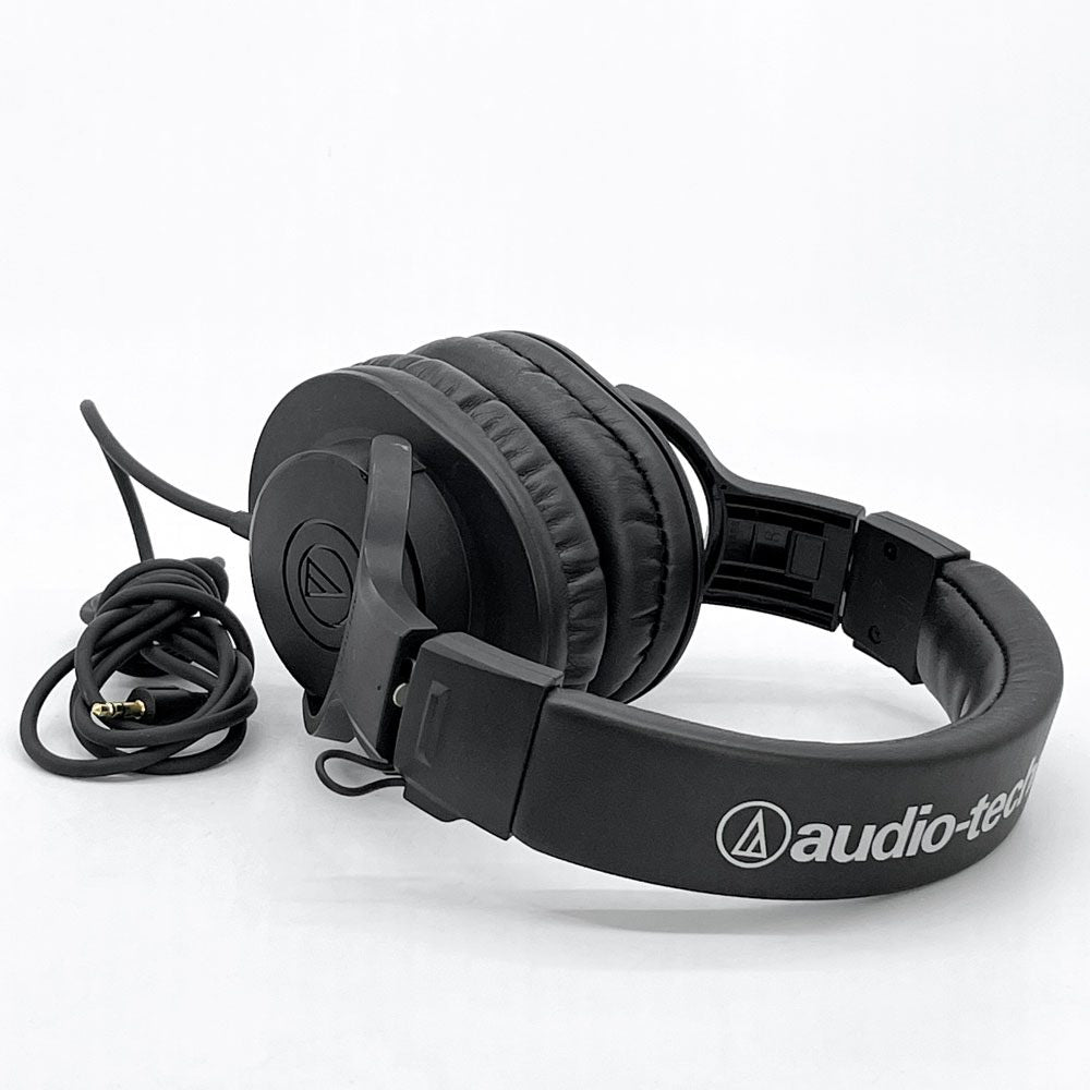 オーディオテクニカ audio-technica ヘッドフォン ATH-N20x ブラック レザーパッド 伸縮アーム ●