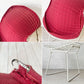 ノル Knoll 420 サイドチェア ワイヤーチェア ダイニングチェア ホワイト × レッド ファブリック フルカバー仕様 ハリー・ベルトイア ミッドセンチュリー ビンテージ ★