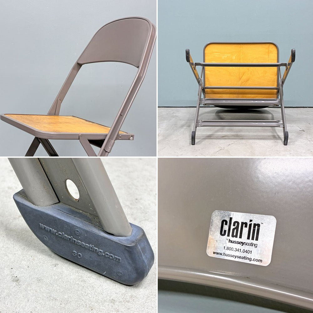 クラリン CLARIN フォールディングチェア SANDLER ウッドシート 折り畳み椅子 US家具 ◎
