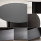 ヘイ HAY スリットテーブル ハイ SLIT TABLE HIGH Φ35cm H47cm サイドテーブル スチール ブラック 粉体塗装 ミニマル モダン デンマーク 北欧 ●