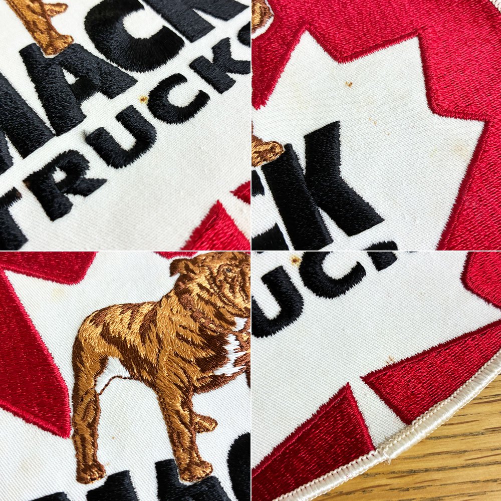 マックトラックス Mack Trucks ブルドッグ ワッペン W20.5cm 米国 USビンテージ ●