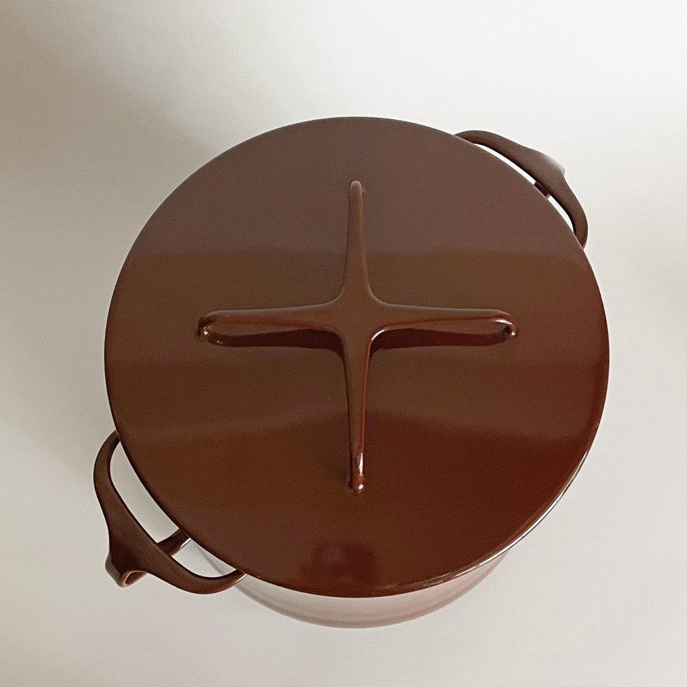 ダンスク DANSK コベンスタイル koben style ホーロー 両手鍋 深型 22cm ブラウン イェンス・クイストゴー ビンテージ デンマーク製  ■