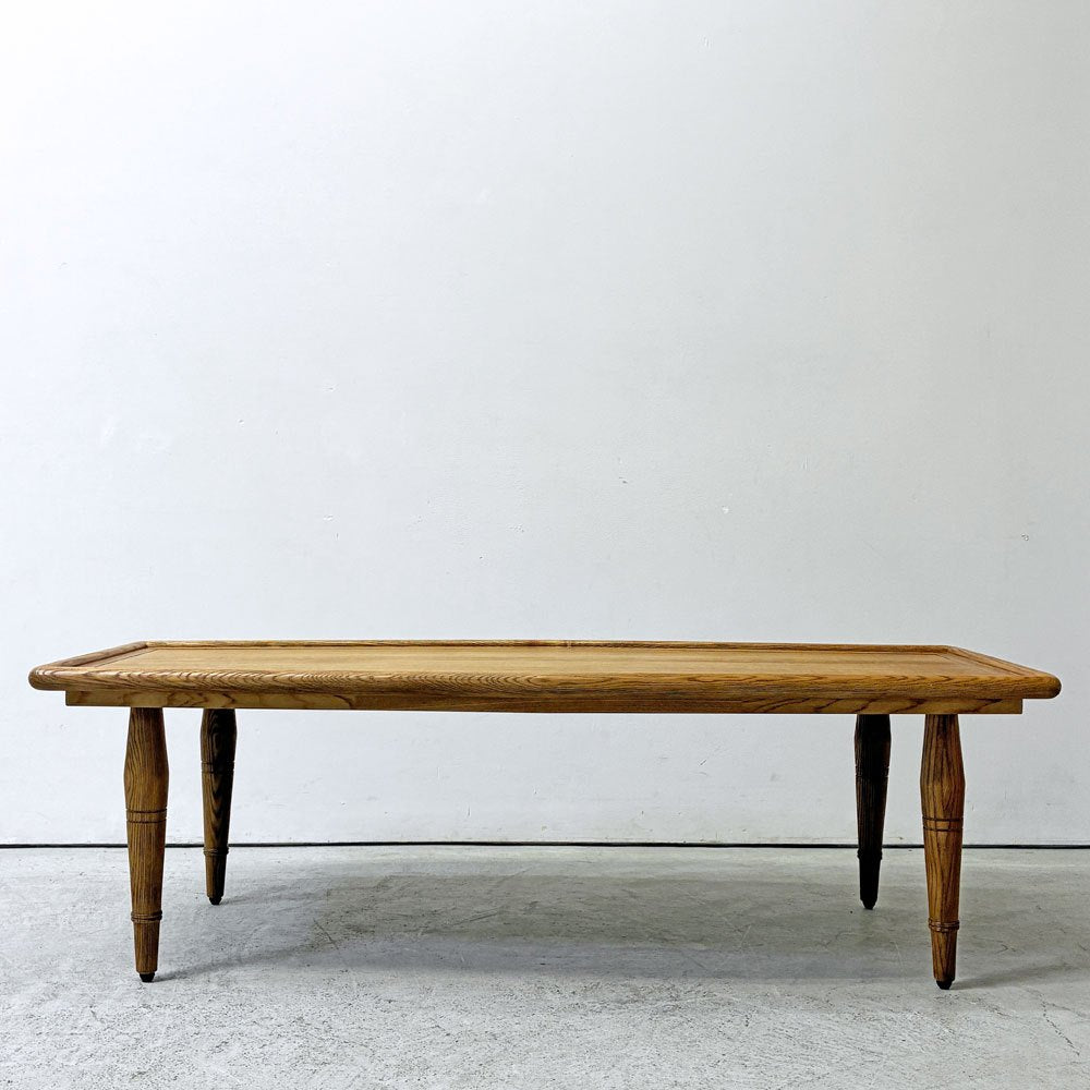 ジャーナルスタンダードファニチャー j.s.F アビー ABBEY コーヒーテーブル COFFEE TABLE アッシュ材 W130cm 廃番 ●