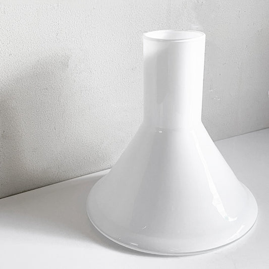 ホルムガード Holmegaard P＆T PENDEL ペンダントライト ホワイトガラス シェードのみ 20cm 北欧照明 ビンテージ ■