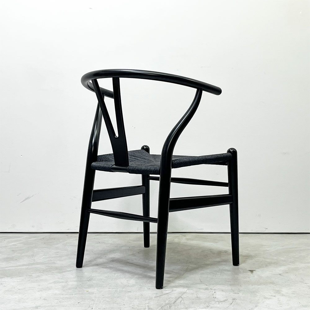カールハンセン＆サン Carl Hansen & Son CH24 Yチェア 日本仕様サイズ ブラックラッカー×ブラックペーパーコード ハンス・J・ウェグナー ビーチ材 A ●
