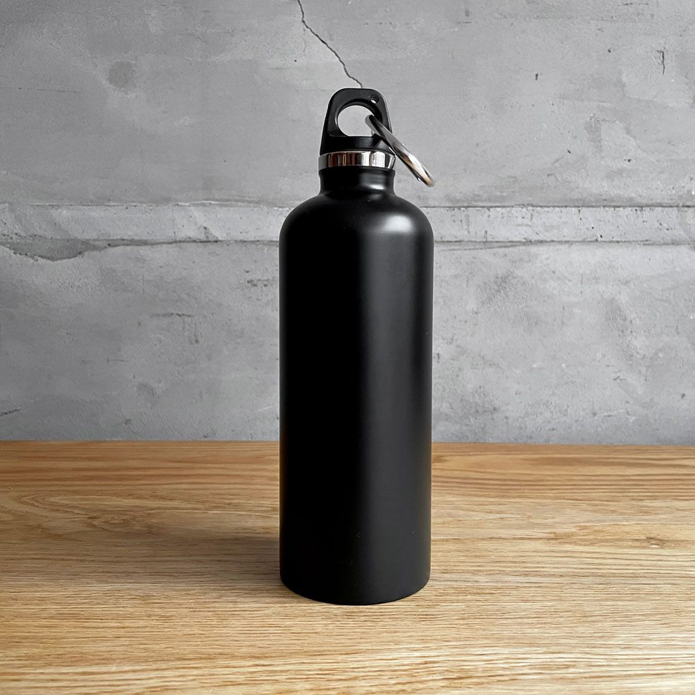 プラダ PRADA ウォーターボトル BOTTIGLIA TERMICA 500ml 水筒 タンブラー 黒 未使用 新品 ブラック×ブラック ギャランティーカード・説明書付 ♪