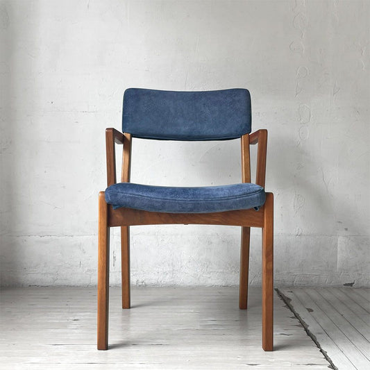 ナガノインテリア NAGANO INTERIOR DC349 アームチェア ウォールナット材 合皮張 参考価格￥49.500- B ★