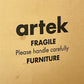 アルテック artek ダイニングテーブル 91 ブラックリノリウム バーチ材 ナチュラルラッカー ラウンド Φ125cm アルヴァ・アアルト Alvar Aalto 北欧 フィンランド 未使用品 箱付き ●