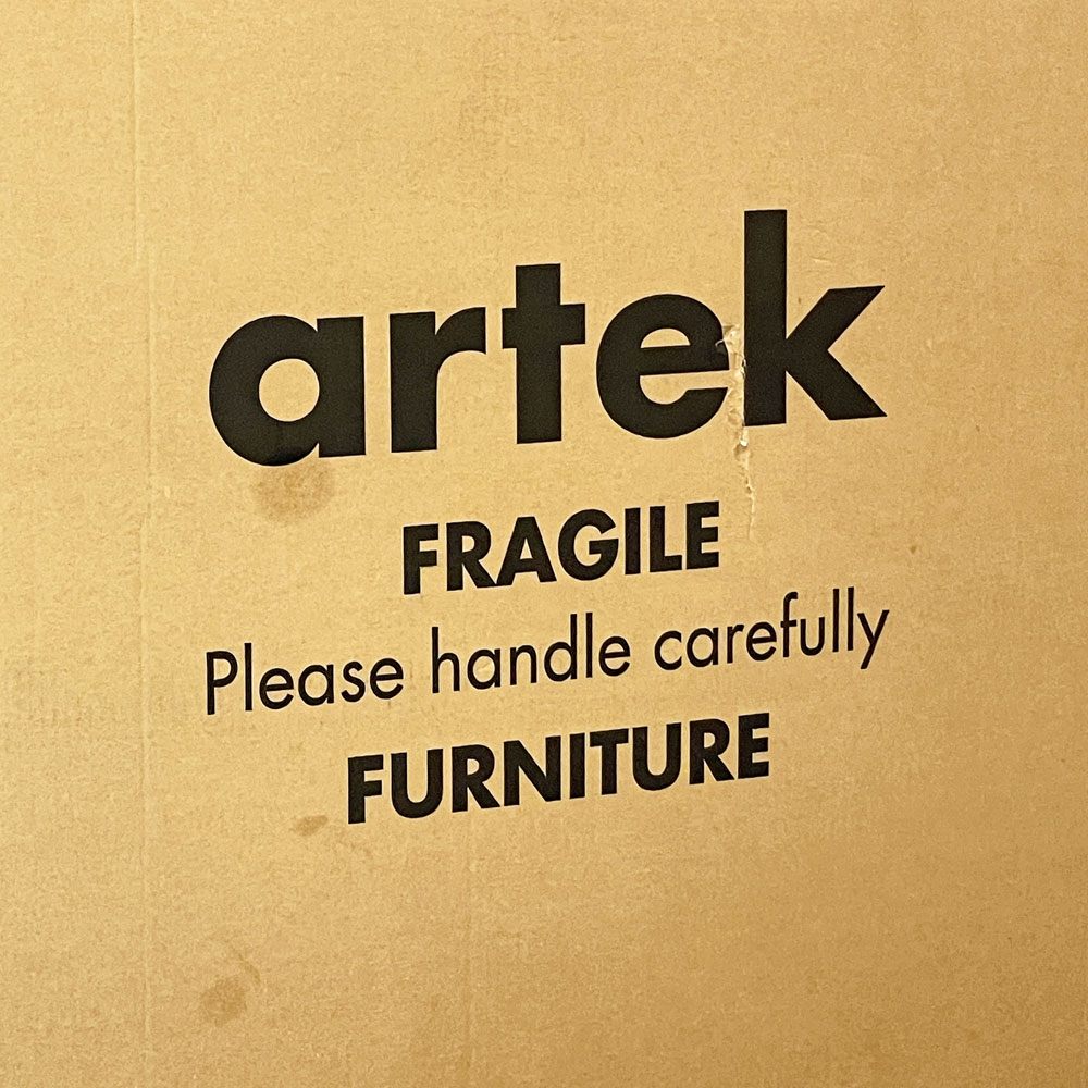 アルテック artek ダイニングテーブル 91 ブラックリノリウム バーチ材 ナチュラルラッカー ラウンド Φ125cm アルヴァ・アアルト Alvar Aalto 北欧 フィンランド 未使用品 箱付き ●