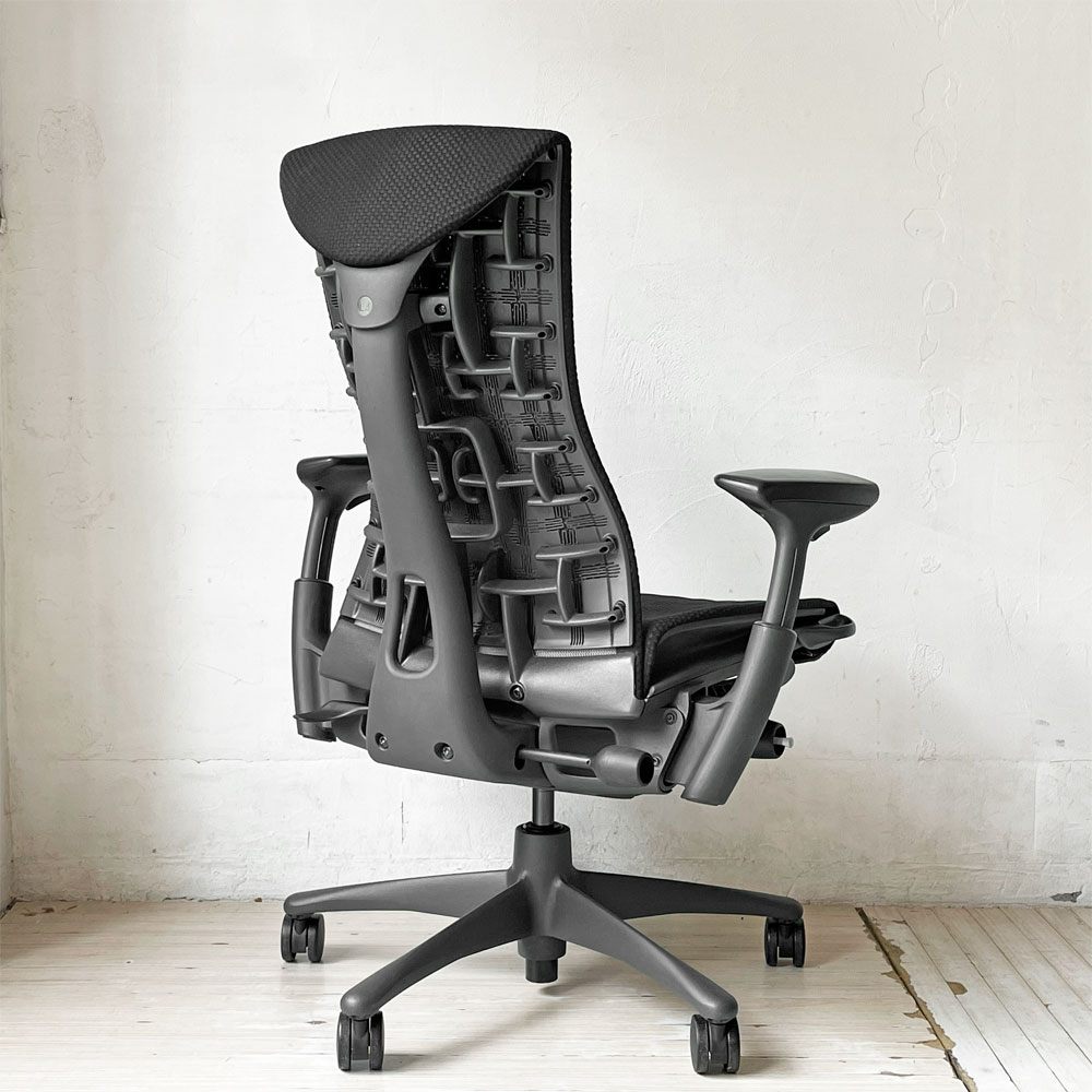 ハーマンミラー Herman Miller エンボディチェア デスクチェア オフィスチェア ジェフ・ウェバー ビル・スタンフ シンク ファブリック ブラック 定価￥299,200- ★