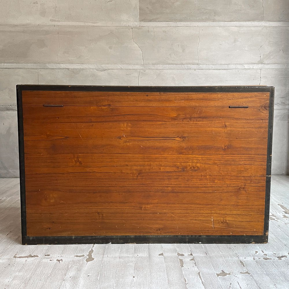 ジャパンビンテージ Japan Vintage 長持ち 衣装箱 木箱 収納箱 和家具 時代家具 古道具 ♪